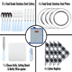 thumbnail image 3 of Outdoor Camping Tableware 23-piece Set With Storage Case, Portable Stainless Steel Plates, Knives, Forks, Spoons, 3 of 4