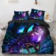 thumbnail image 1 of Wolf Fox Elk Wild Animals Bedding Set,Duvet Cover Bed Set Quilt Cover Pillowcase, Boys Girls Adults Bed Sheets, 1 of 5