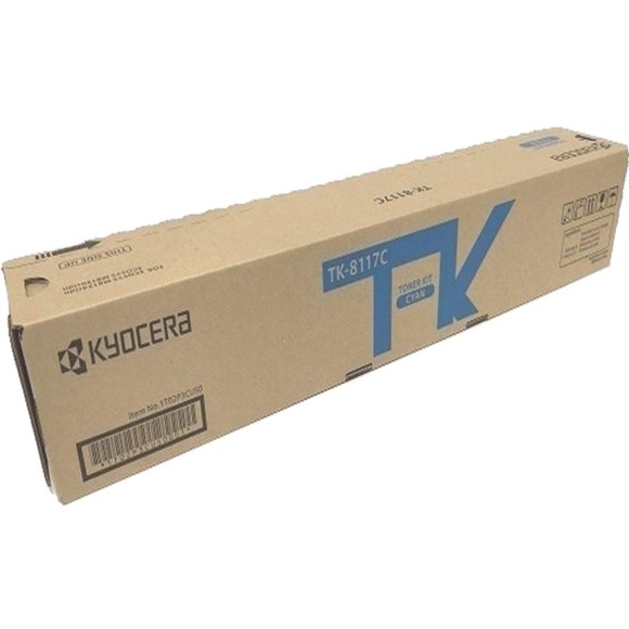 Tóner KYOCERA TK-8117C Cian – Rendimiento de 6000 páginas