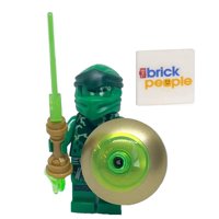 Figura Lego Lloyd Con Espada Y Escudo Green Flame De 5 Cm De Altura