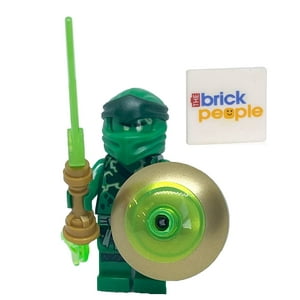 Figura Lego Lloyd Con Espada Y Escudo Green Flame De 5 Cm De Altura