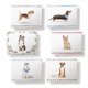 thumbnail image 4 of Tarjetas de notas con diseño de ramitas de papel de perros, 12 unidades, surtidas, con sobres, 4 of 9