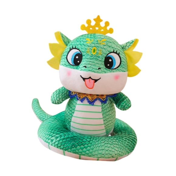 Año Nuevo Chino Snake Plush Toy Snake Figurine Gabinete Snake Relleno Verde
