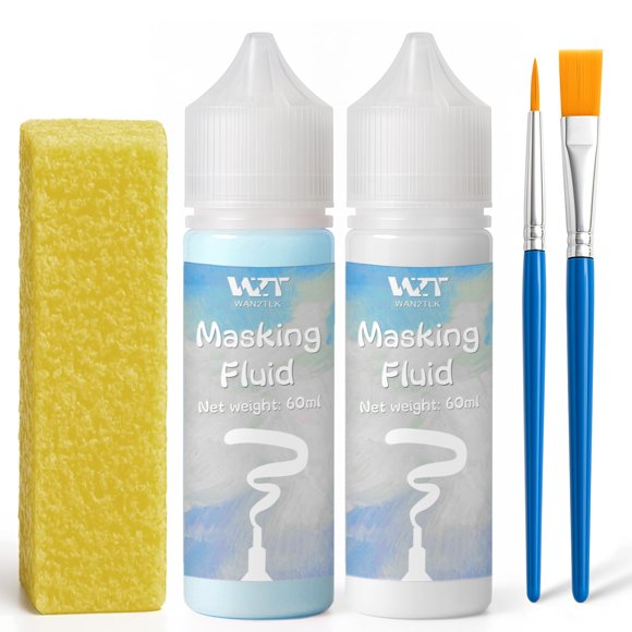Fluido enmascarador WAN2TLK 60 ml (2 unidades) + brocha y borrador