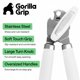 thumbnail image 2 of Abrelatas GORILLA GRIP Acero Inoxidable Blanco, 2 of 9