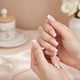 thumbnail image 1 of Uñas Press-on Cuadradas Largas 24pcs Tonos Nude Estilo Francesa Reutilizable, 1 of 8