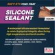 thumbnail image 3 of Sealant Rutland RTV de silicona de alta temperatura, 500 °F, 305 ml, transparente, 3 of 6
