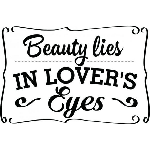 Decomural Beauty Lies In Lovers Eyes Love WS-45668