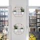 thumbnail image 3 of Macetero Doble De Fierro De Pared Hexagonal Colgante Dorado, 3 of 5
