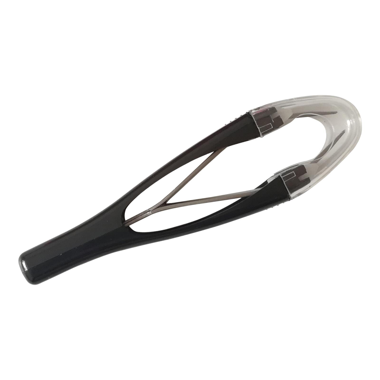 Magideal - Pinzas Inclinadas Para Cejas, Depilador De Cejas, Cortadora De Cejas Retráctil Automática Portátil, Clip De Eliminación De Cejas Para Salón De Princip Negro