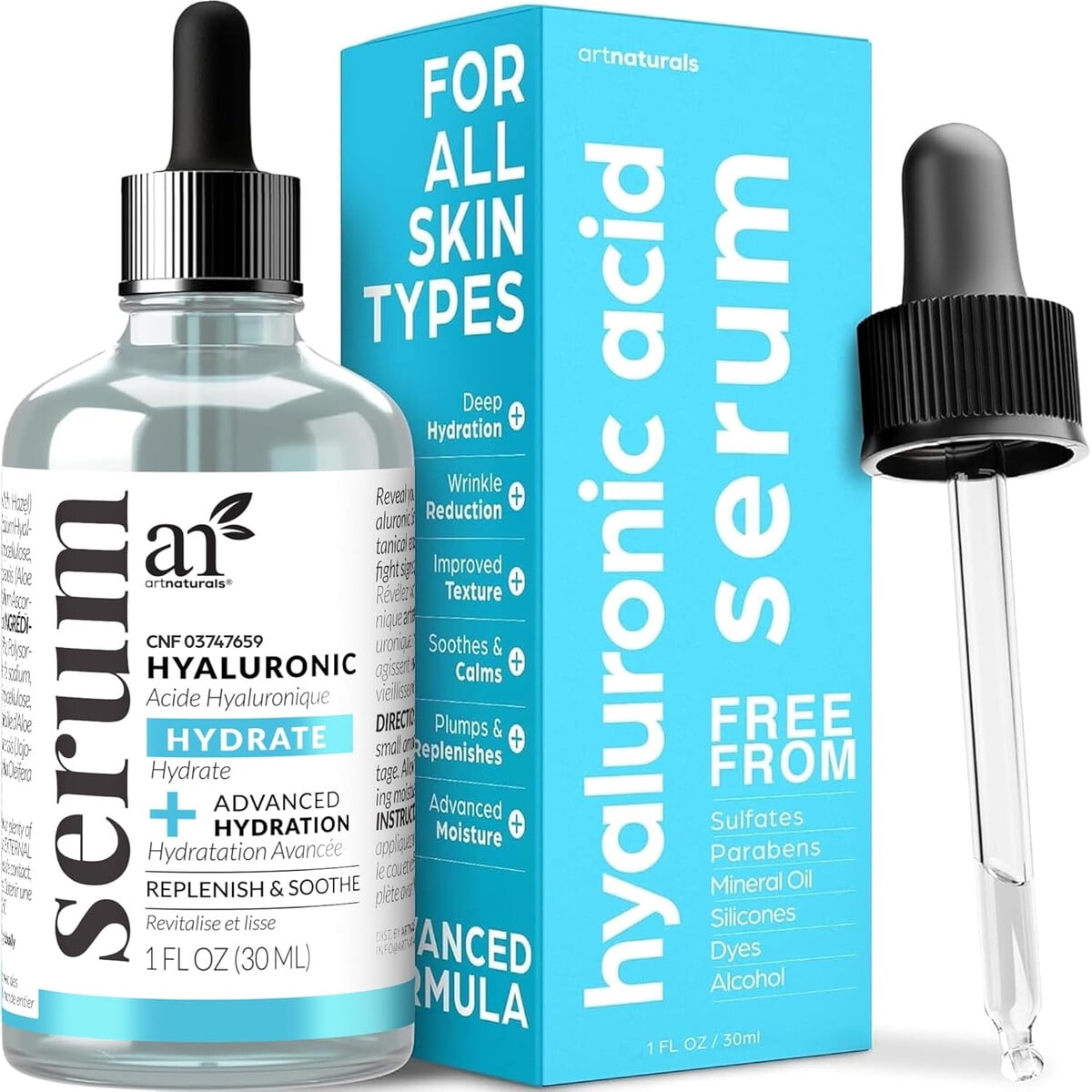Sérum Facial Artnaturals Ácido Hialurónico Antiarrugas 30 Ml