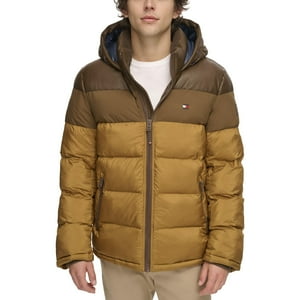 Chaqueta Tommy Hilfiger Para Hombre, Con Capucha, Color Marrón, Talla M