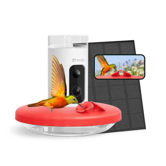 Comedero para colibríes Birdfy con cámara y panel solar de 400 ml