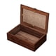 thumbnail image 4 of Caja De Almacenamiento De Madera Decorativa, Contenedor Versátil Rectangular Con Tapa De Vidrio L, 4 of 5