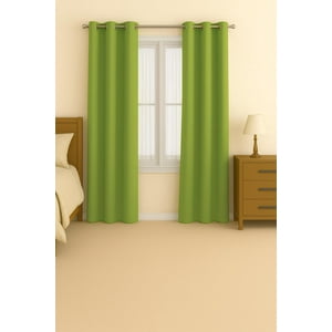 Clems - Pack 2 Cortina Tradicional 100% Blackout Verde