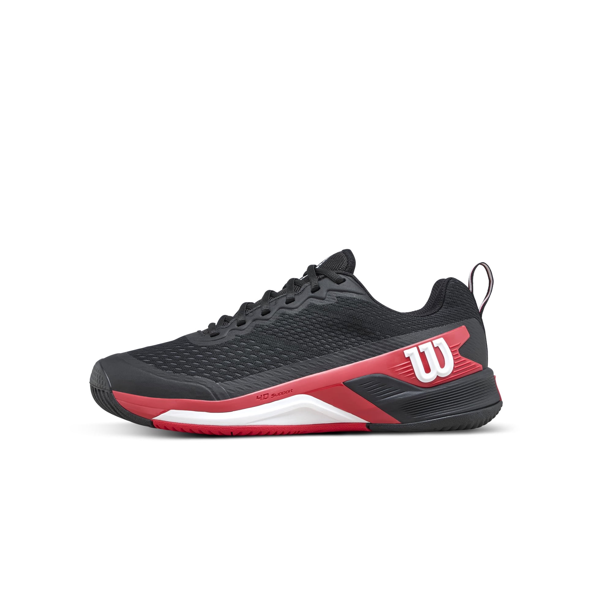 Zapatilla De Tenis Wilson Rush Pro 4.5 Para Hombre, Color Negro, Infrarrojo Y Blanco