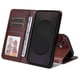 thumbnail image 2 of Funda Billetera para Samsung Galaxy S25 FE con Porta Tarjetas y Soporte Ajustable Marrón, 2 of 6