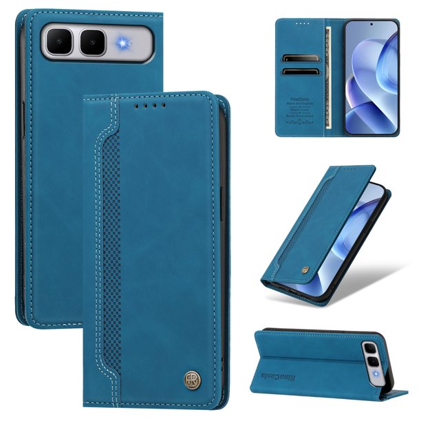 Funda Billetera para Infinix Smart 10 Plus Imán y Resistente Azul