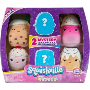 Pack De 6 Peluches 5 Centímetros Squishville Squishmallows.