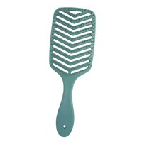 Magideal - Cepillo De Pelo Ventilado, Cepillo De Secado Por Soplado Flexible, Uso Húmedo Y Seco, Cepillo De Pala De Peluquería Para Desenredar Para Todo Tipo De Verde Oscuro