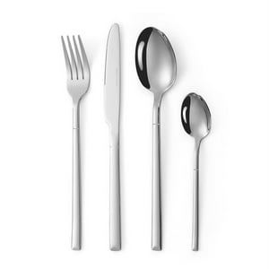 Set Cubertería 24 Pzs Acero Metal Lugano