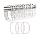 thumbnail image 1 of Set De 12 Ganchos Para Cortina De Baño Transparente, 1 of 6