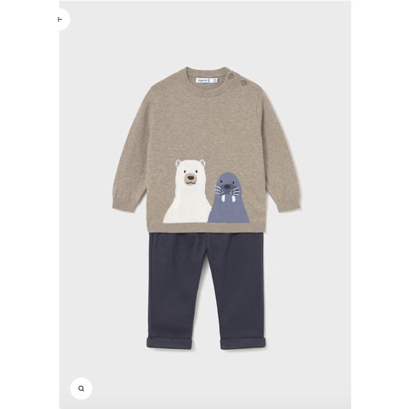 Conj. Pantalon largo y jersey azul 2 años