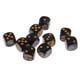 thumbnail image 2 of 10 Dados Digitales De Plástico De 6 Lados D6 Para Accesorio De Juego De Barra De Fiesta Negro, 2 of 3