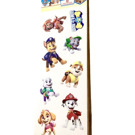 Set De 8 Calcomanías De Pared Roommates Decor Paw Patrol Kids