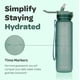 thumbnail image 4 of Botella Hydracy de 1000 ml con Marcador de Tiempo y Tapa con Sorbete, 4 of 9
