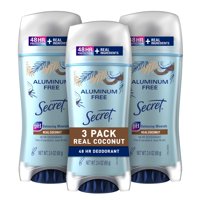 Desodorante Secret Sin Aluminio Coco Para Mujer 70 Ml Paquete De 3