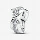 thumbnail image 1 of Anillo Cruzado Moño Brillante Plata 8 5, 1 of 5