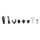 thumbnail image 1 of Máquina Limpiadora de Desagües, Cabezal de Corte Combinado para Trabajos de Dragado, Cabezal de Corte, Desatascador de Inodoro, Limpiador de Desagües, Negro 8 piezas, 1 of 5
