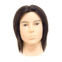 Magideal - Cabeza De Maniquí Para Entrenamiento De Barberos, De 11 Pulgadas De Alto, Con Línea De Cabello Transparente De Pvc.