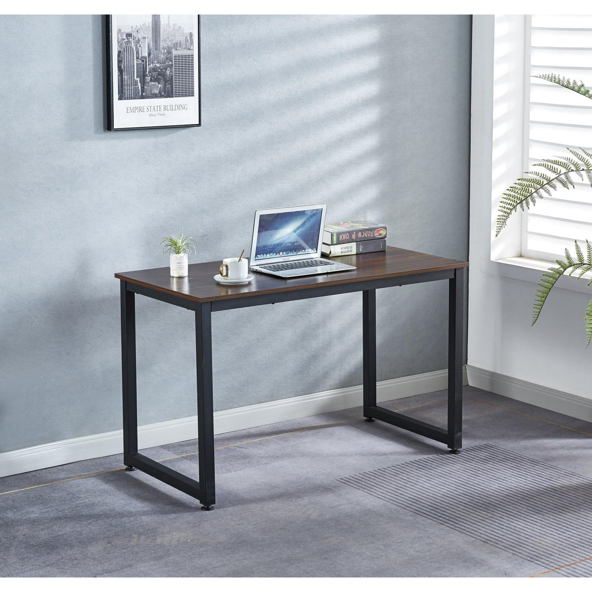 Pandalino - Escritorio Industrial Nicole 120 Cm | Durabilidad Y Funcionalidad Cafe