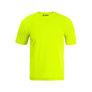 Snix - Polera Deportiva Infantil Dry Fit Amarilla Fluor Talla 14