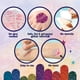 thumbnail image 4 of Kit de tatuaje temporal con purpurina, mariquita morada, con 175 tatuajes, 4 of 8