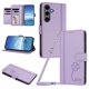 thumbnail image 1 of Funda Cartera Trébol para Samsung Galaxy S24 Plus con Ranuras Tarjetas y Carga Inalámbrica Morado claro, 1 of 6