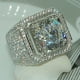thumbnail image 1 of Stylish and Elegant Men's Zircon Ring with Full Rhinestone Accents - Perfect for Fashionable Accessories and Jewelry, 1 of 5