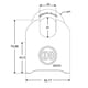 thumbnail image 3 of Candado Odis M62SC 62mm Combinación con Hombros, 3 of 6