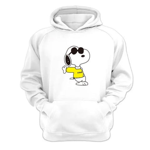 Genérico - Polerón Canguro Snoopy Freddy Blanco Talla S Unisex