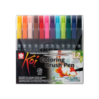 Plumones Punta Pincel Sakura Koi Set 12 Colores