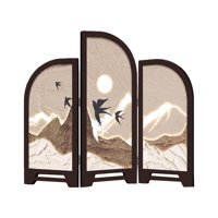 Bothyi - Biombo De Mesa Decorativo Biombo Plegable De Escritorio Biombo Plegable Estético Mini Estilo D