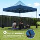 thumbnail image 5 of Toldo de repuesto Outsunny de 300 x 300 cm, color azul marino UPF50+, 5 of 9