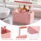 thumbnail image 5 of Organizador BYUNER portátil rosa de 23 cm, 4 compartimentos, 5 of 7