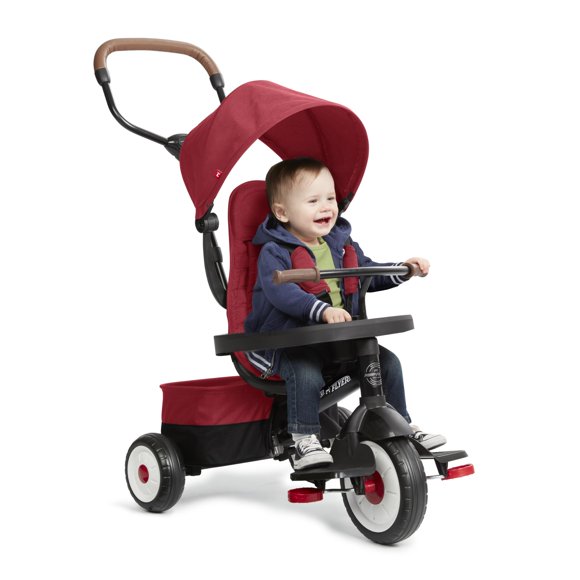Triciclo Radio Flyer City 4 en 1 Stroll N Trike Rojo