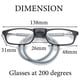 thumbnail image 4 of Gafas de lectura con soporte magnético para colgar en el cuello, gafas de lectura con imán unisex portátiles, montura telescópica con patas largas y marco para la cabeza., 4 of 5