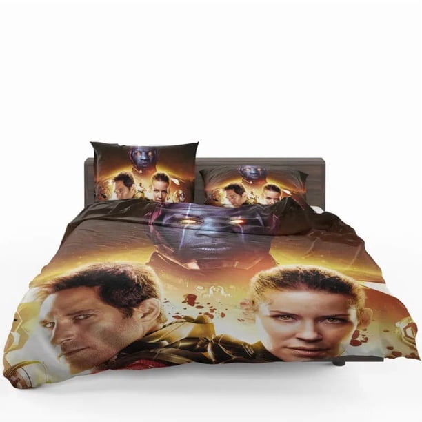 Ant Man Quantumania Marvel Quilt Duvet Cover Set Bedspread Pillowcase Super 3-Piece Bedding Set