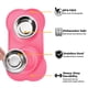 thumbnail image 2 of Cuencos Hubulk de acero inoxidable para mascotas y perros con tapete de silicona antiderrames, 2 of 8
