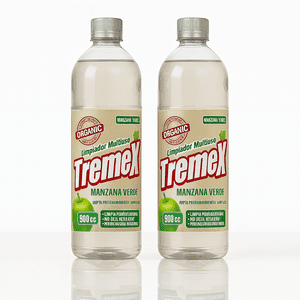 Pack X2 Limpiador De Pisos Tremex Exoactivo Manzana Verde 900Cc – Limpieza Natural Y Fresca